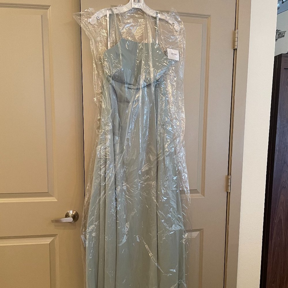 Dusty Sage Green Bridesmaid Dress Size 10 - David's Bridal